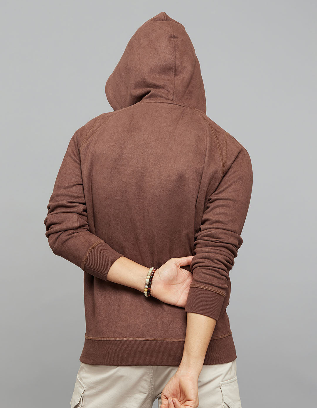 Brown Full Sleeves Hoodie